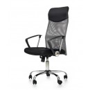 Кресло компьютерное HALMAR VIRE пепел/хром